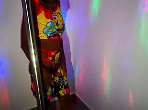 Stepmother dances pole and puts on religious dress to fulfill her stepson's wish
