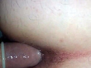 Motel: amateur couple does anal sex