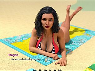Game walkthrough – brunette babe dances