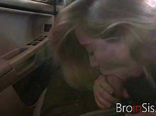Hardcore sex in a car with an intense young petite girl