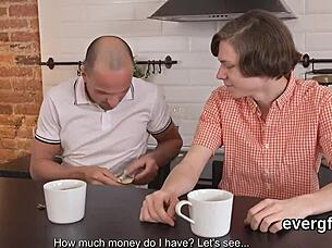 Hey, this penniless guy lets friend bang his gf for cash