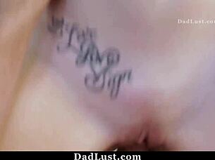 Stepdaughter Hesitant Then Rides Daddy Like Pro