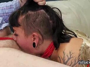 Teen forced to lick ass, be brutal punishment in femdom group