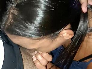 A hot brunette tells me to come over and fuck her hard in the ass