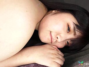 Madoka Watanabe gives a deserved blowjob and is given intense intercourse