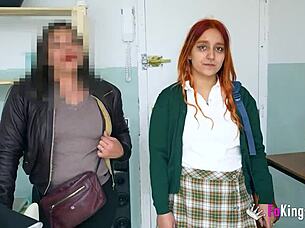 European young girl participates in porn casting from her own mom