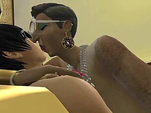 Sims 4 game — Elegant mature women pleasure young men