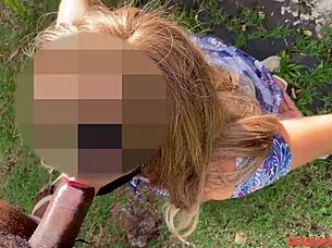 Had someone, unknown, drill my butt outdoors