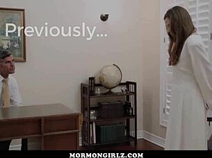 Mormon girls explore lesbian sex for the first time