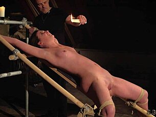 When a woman submits to her BDSM partner she experiences intense pleasure and screams in ecstasy