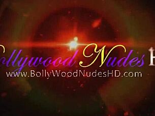 Seductive dance and appealing charm of stunning Indian beauty