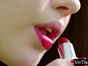Passionate kisses and even more passionate oral pleasure for tall women
