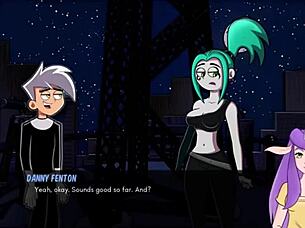Ember and steamy Danny Phantom and Amity Park bathhouse rendezvous
