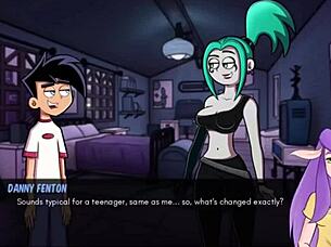 Ember and steamy Danny Phantom and Amity Park bathhouse rendezvous