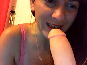 Cute mature woman introduces her sex doll, helps you orgasm