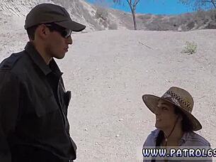 Stepmom, daughter of friend and uniformed police officer first time passion