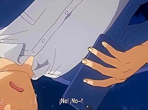 Hidden talent of a hot MILF for Japanese style anime porn