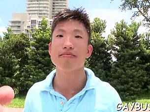 Gay muscle oral temptation strips blindfolded man