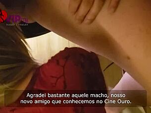 Unprotected motel sex with husband watching is engaged in by fitness loving married couple