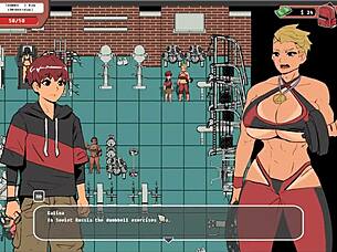 taboo anime game femdom handjob and rough sex