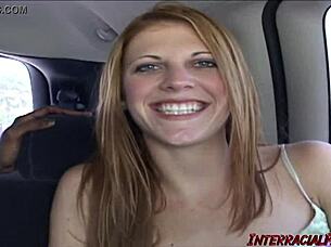Beautiful girl Ann gets double penetrated by black gentlemen