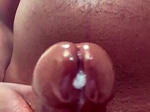 Feeling Horny While Shooting Huge Nut In Bathroom