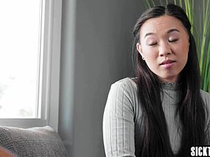 Young Asian teen Kimmy Kimm has sex with mature nanny Spencer Scott