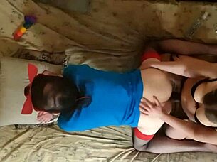 Anastasia Mistress Dominates Sissy Sasha Earth with Hard Pegging