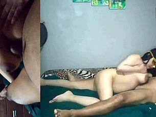 Man watches his stepsister, then she strips nude, gets on her knees for deepthroat and then for ANAL sex in return for homework help