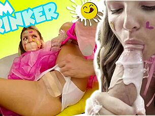 Gina Gerson in bondage in white russian being rough fucked