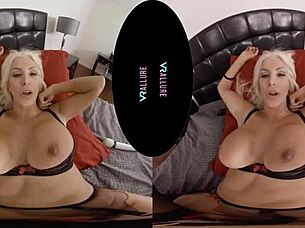 Sexy lingerie MILF seduces with her expert fingering and tattoo