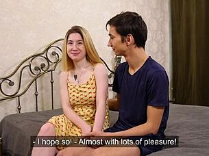 Hardcore encounter with Blonde teen Gulya