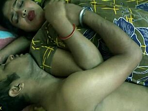 Beautiful wife fucking with husband friend cheating sex
