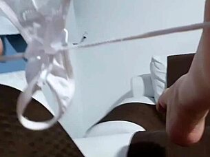 A wet sofa, a sultry Latina pornstar and solo pleasure