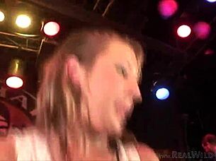 Sorority sluts go totally bare in spring break party game