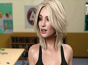 Antch caps amateur blonde’s ass pounding in the erotic visual novel