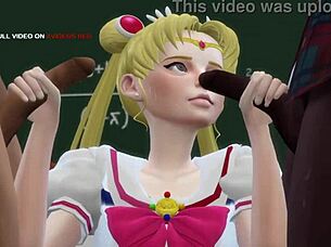 Revealed: Sailor moon's secret affair with two classmates