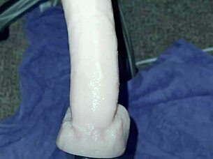 Amateur Gay guy uses an anal dildo